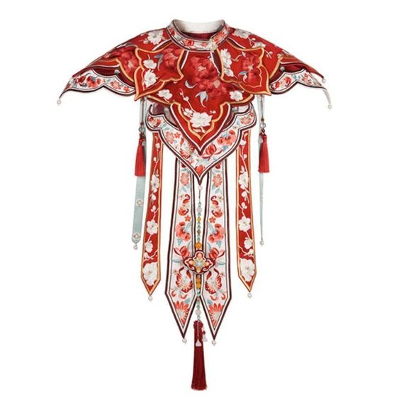 Floral Embroidered Maxi Gown Pearl | Women Traditional Wedding Prom Dress - Picture 9 of 11